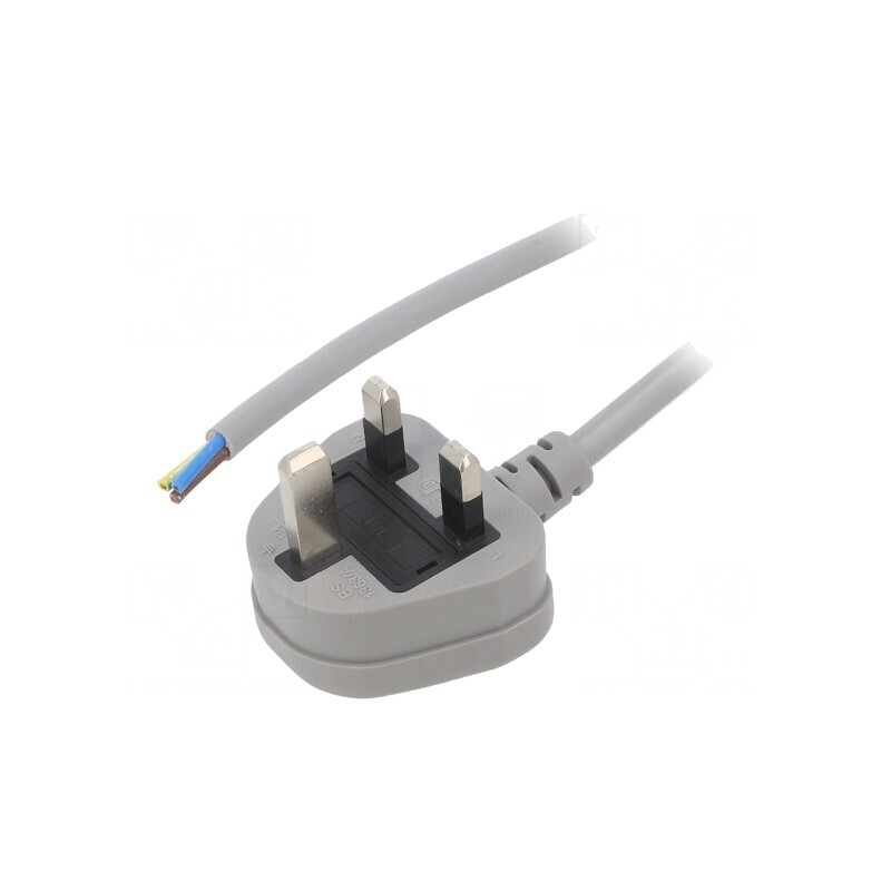 Cablu Alimentare 1,8m Gri 13A 250V | Electronic-mag.ro | Componente Electronice