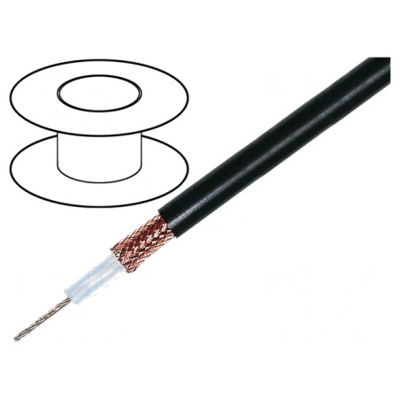 Cablu Coaxial RG11AU OFC PVC Negru 100m | Electronic-mag.ro | Componente Electronice