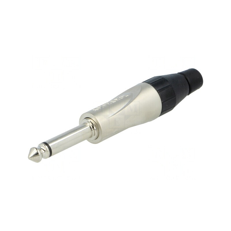 Mufă Jack 6.3mm Mono pe Cablu Gri | Electronic-mag.ro | Componente Electronice