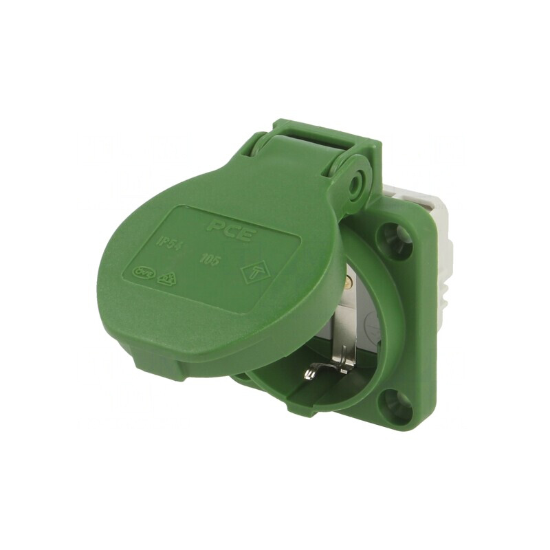 Conector alimentare AC 2P+PE 250V 16A verde | Electronic-mag.ro | Componente Electronice Conector alimentare AC 2P+PE 250V 16A verde | Electronic-mag.ro | Componente Electronice