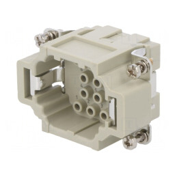 Conector HDC Inserturi Contact Tată 16A 10P | Electronic-mag.ro | Componente Electronice