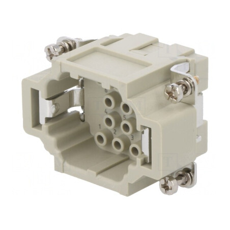 Conector HDC Inserturi Contact Tată 16A 10P | Electronic-mag.ro | Componente Electronice