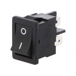 Întrerupător Basculant ON-OFF 4A/250VAC Negru IP40 | Electronic-mag.ro | Componente Electronice