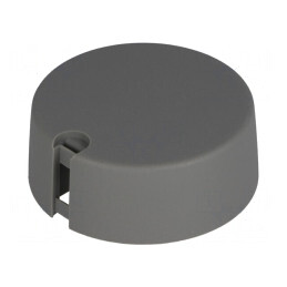 Buton Rotativ cu Indicator Plastic Gri Ø4mm Ø40x16mm | Electronic-mag.ro | Componente Electronice