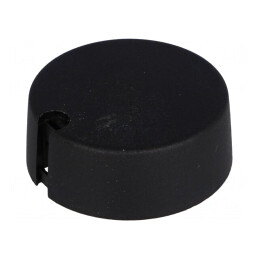 Buton rotativ negru cu indicator 4mm Ø40x16mm | Electronic-mag.ro | Componente Electronice
