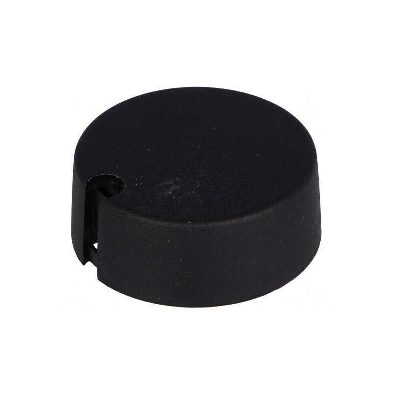 Buton rotativ negru cu indicator 4mm Ø40x16mm | Electronic-mag.ro | Componente Electronice