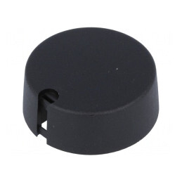 Buton Rotativ Negru cu Indicator Plastic 6mm 40x16mm | Electronic-mag.ro | Componente Electronice
