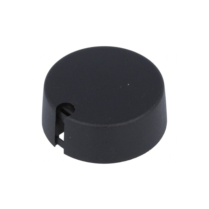 Buton Rotativ Negru cu Indicator Plastic 6mm 40x16mm | Electronic-mag.ro | Componente Electronice