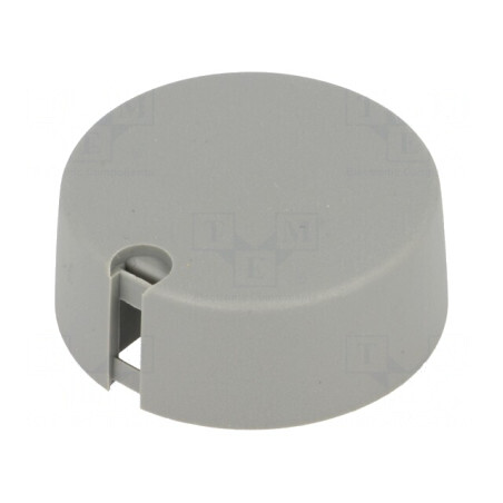 Buton rotativ gri cu indicator 6,35mm Ø40x16mm | Electronic-mag.ro | Componente Electronice