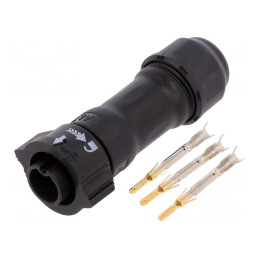 Conector Circular Mufă pe Cablu 3 PIN Tată X-Lok | Electronic-mag.ro | Componente Electronice