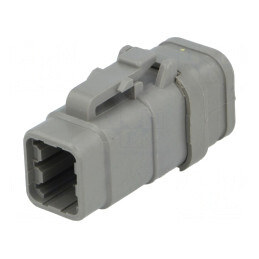 Conector cablu-cablu DTM 6 pini gri IP68 | Electronic-mag.ro | Componente Electronice