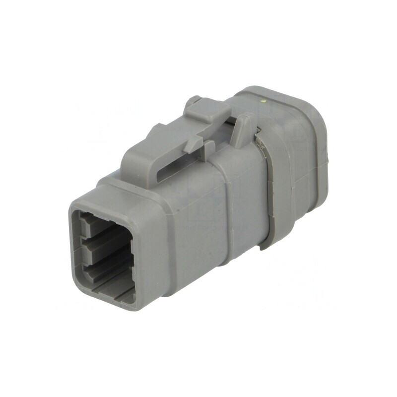 Conector cablu-cablu DTM 6 pini gri IP68 | Electronic-mag.ro | Componente Electronice