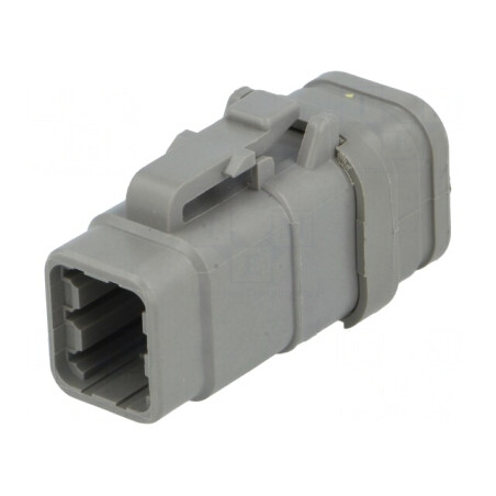 Conector cablu-cablu DTM 6 pini gri IP68 | Electronic-mag.ro | Componente Electronice