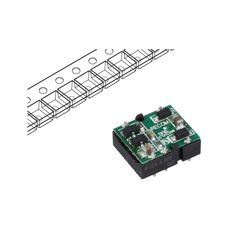 Convertor DC/DC 1W 3V-5V 200mA SMD | Electronic-mag.ro | Componente Electronice