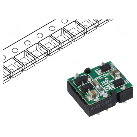 Convertor DC/DC 1W 3V-5V 200mA SMD | Electronic-mag.ro | Componente Electronice