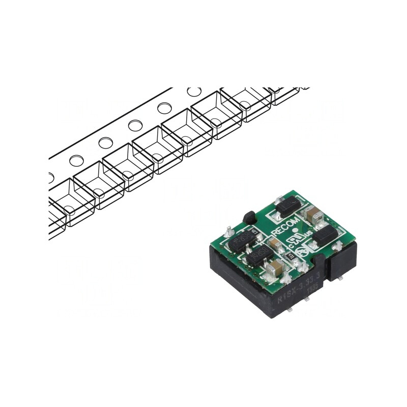 Convertor DC/DC 1W 3,3V 303mA | Electronic-mag.ro | Componente Electronice