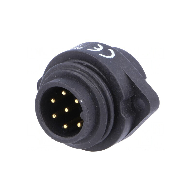 Soclu WA22 tată PIN 7 IP67 10A 250V aurit | Electronic-mag.ro | Componente Electronice Soclu WA22 tată PIN 7 IP67 10A 250V aurit | Electronic-mag.ro | Componente Electronice