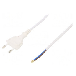 Cablu Electric 2x0,75mm2 PVC Alb 5m