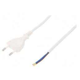 Cablu Electric 2x0,75mm2 PVC Alb 5m | Electronic-mag.ro | Componente Electronice