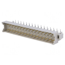 Soclu DIN 41612 Tip F Tată 32 PIN THT Aurit 90° | Electronic-mag.ro | Componente Electronice