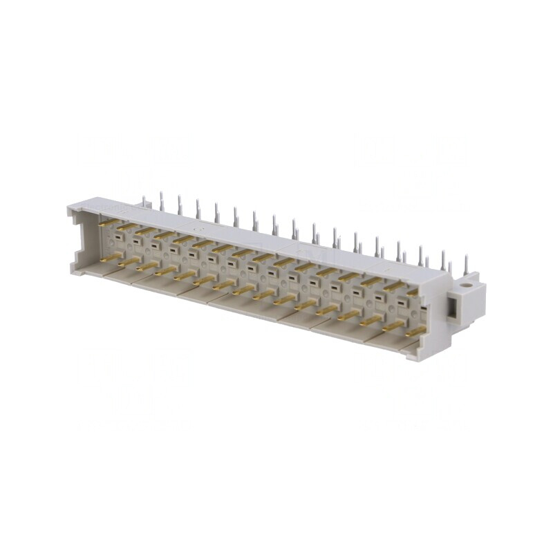 Soclu DIN 41612 Tip F Tată 32 PIN THT Aurit 90° | Electronic-mag.ro | Componente Electronice