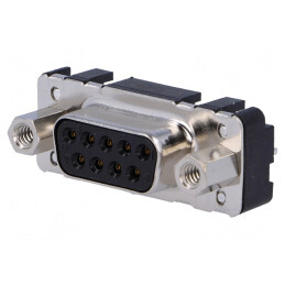 Conector D-Sub 9-Pin Soclu Mamă Drept THT UNC 4-40 | Electronic-mag.ro | Componente Electronice