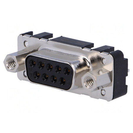 Conector D-Sub 9-Pin Soclu Mamă Drept THT UNC 4-40 | Electronic-mag.ro | Componente Electronice