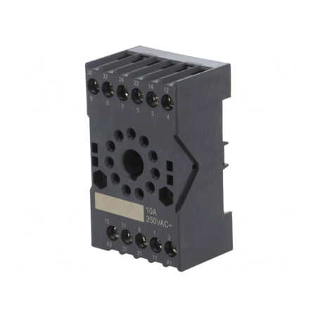 Stativ pentru panou 10A 250VAC pentru șină DIN -40÷70°C | Electronic-mag.ro | Componente Electronice