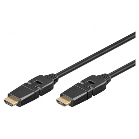 Cablu HDMI 1.4 cu Mufă Mobilă 90° 1m | Electronic-mag.ro | Componente Electronice