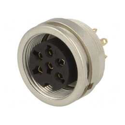 Conector M16 Soclu Mamă 6-PIN 5A 250V IP40 | Electronic-mag.ro | Componente Electronice
