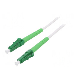 Patch cord fibră OS2 LC/APC 5m LSZH alb | Electronic-mag.ro | Componente Electronice