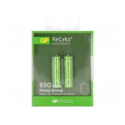 Baterii Reîncărcabile Ni-MH AAA 650mAh 2 Buc. | Electronic-mag.ro | Componente Electronice