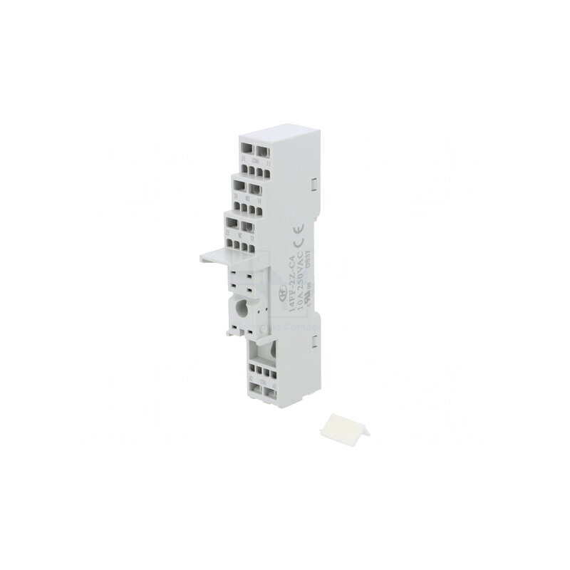 Stativ pentru șină DIN cleme cu arc 8 10A 250VAC | Electronic-mag.ro | Componente Electronice