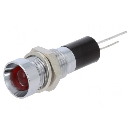 Lampă LED Roșie 24VDC Ø8mm pentru PCB | Electronic-mag.ro | Componente Electronice