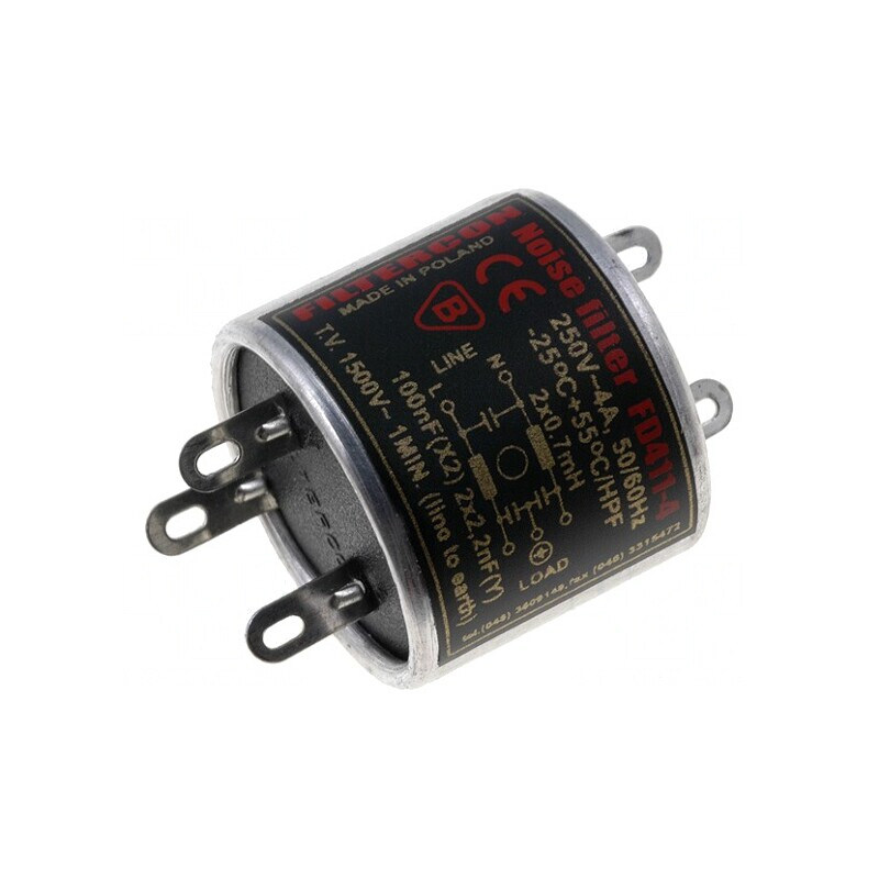 Filtru Anti-Interferențe Alimentare 100nF 2,2nF 0,5mH | Electronic-mag.ro | Componente Electronice