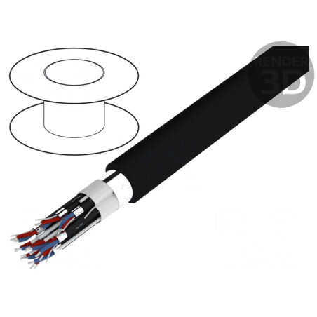 Cablu Difuzor HELUSOUND 8x2x0,22mm Negru | Electronic-mag.ro | Componente Electronice
