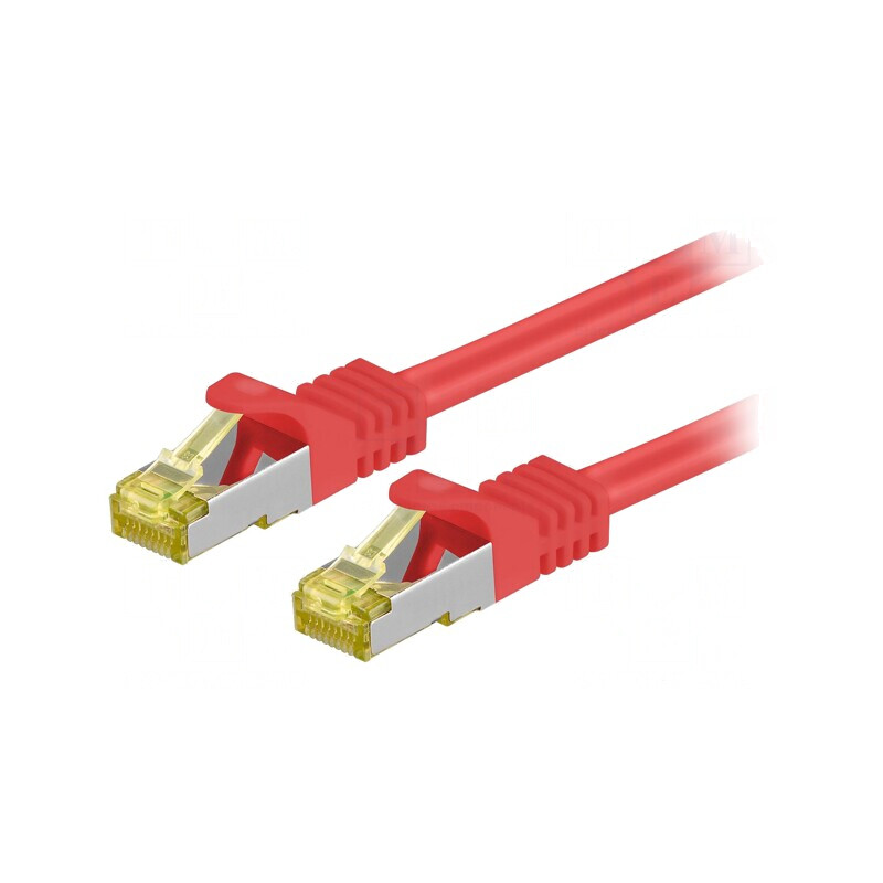 Patch cord rețea roșu 3m CAT6a LSZH 26AWG | Electronic-mag.ro | Componente Electronice