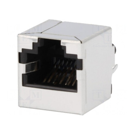 Soclu RJ45 Cat6 Ecranat 8p8c PCB THT | Electronic-mag.ro | Componente Electronice