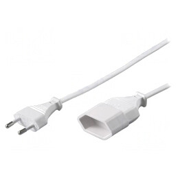 Prelungitor Alb 2m 1 Priză 2,5A | Electronic-mag.ro | Componente Electronice