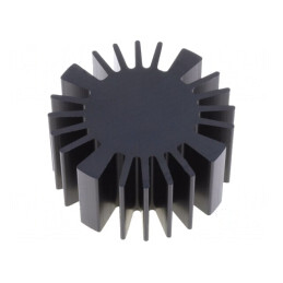 Radiator LED Negru 50mm x 25mm | Electronic-mag.ro | Componente Electronice