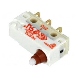 Microîntrerupător SNAP ACTION 5A 250VAC SPDT | Electronic-mag.ro | Componente Electronice