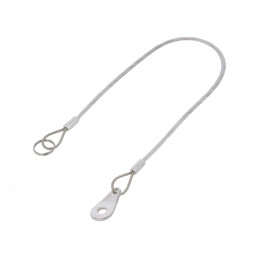 Cablu de asigurare din oțel inoxidabil cu acoperire PVC 320mm | Electronic-mag.ro | Componente Electronice