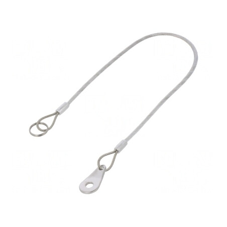 Cablu de asigurare din oțel inoxidabil cu acoperire PVC 320mm | Electronic-mag.ro | Componente Electronice