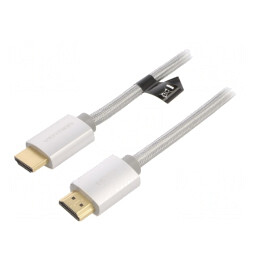 Cablu HDMI 2.0 Textil 2m | Electronic-mag.ro | Componente Electronice