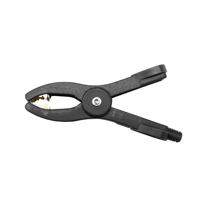 Bornă crocodil neagră 50A 25mm | Electronic-mag.ro | Componente Electronice