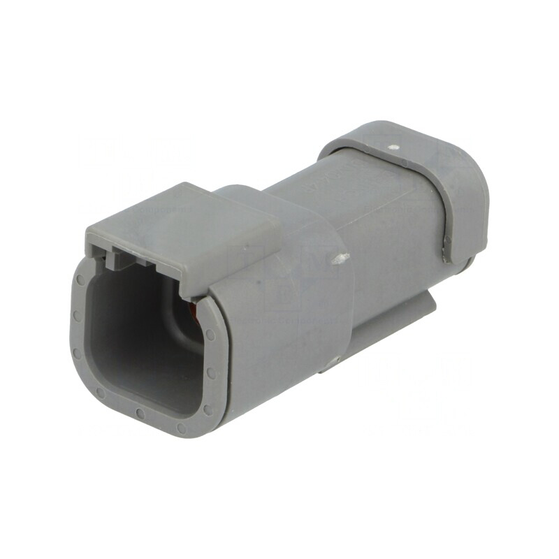 Conector cablu-cablu DTM tată 4 PIN gri IP68 | Electronic-mag.ro | Componente Electronice