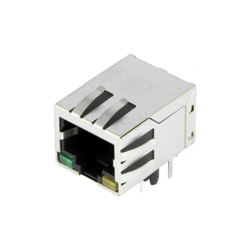 Soclu RJ45 8P8C Ecranat cu LED | Electronic-mag.ro | Componente Electronice Soclu RJ45 8P8C Ecranat cu LED | Electronic-mag.ro | Componente Electronice