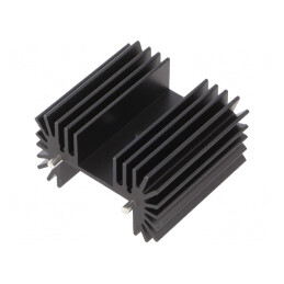 Radiator Extrudat Negru 25x42mm pentru TO218/TO220/TO247 | Electronic-mag.ro | Componente Electronice