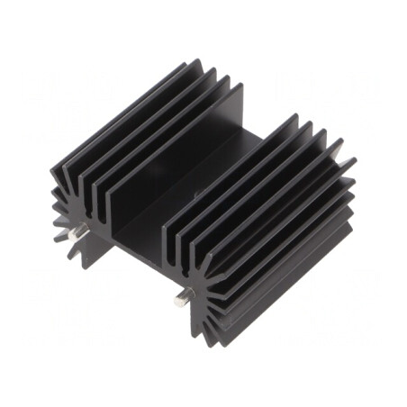 Radiator Extrudat Negru 25x42mm pentru TO218/TO220/TO247 | Electronic-mag.ro | Componente Electronice