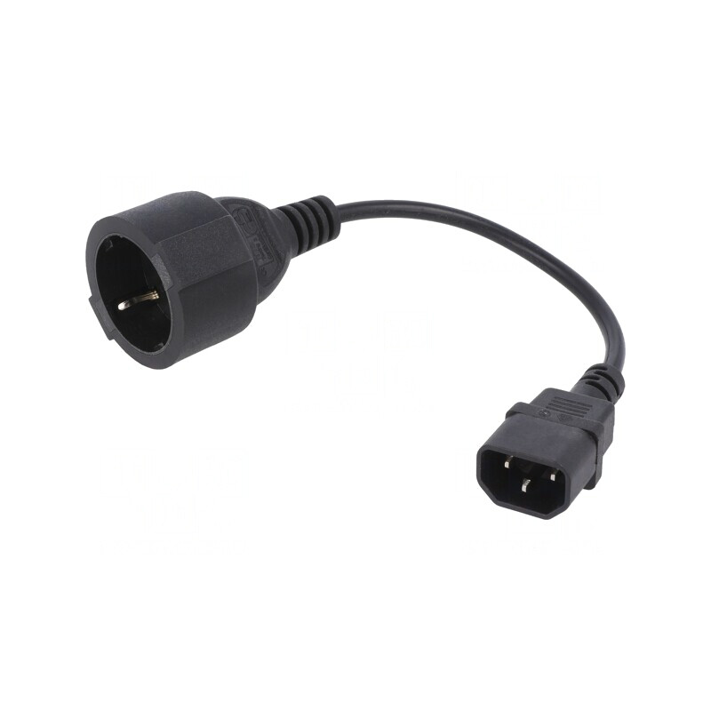 Cablu Alimentare 3x0,75mm2 Priză CEE 7/3 la IEC C14 0,15m | Electronic-mag.ro | Componente Electronice Cablu Alimentare 3x0,75mm2 Priză CEE 7/3 la IEC C14 0,15m | Electronic-mag.ro | Componente Electronice